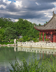 Image showing Chinese garden in summer