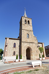 Image showing Parish church of San Pelayo in Banos del river Tobia