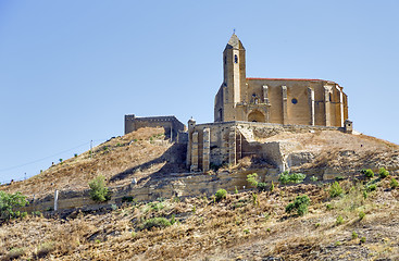Image showing castle of san vicente de la sonsierra in la rioja 