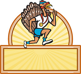 Image showing Turkey Run Runner Side Cartoon Isolated