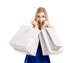 Image showing Beautiful woman shopping