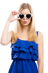 Image showing Fashion woman with sunglasses