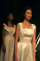 Image showing Asian models on the catwalk