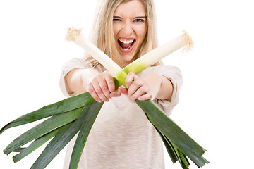 Image showing Leek Fight