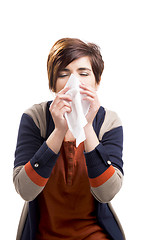 Image showing Sick woman