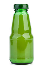 Image showing Glass bottle with lime juice