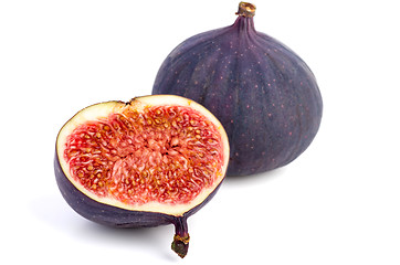 Image showing Whole and half fig