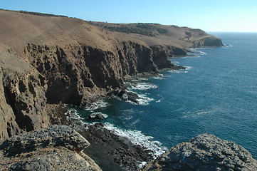 Image showing Coastal cliffs