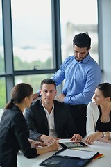 Image showing business people in a meeting at office