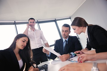 Image showing business people in a meeting at office