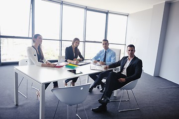 Image showing business people in a meeting at office