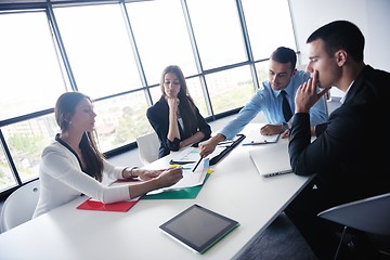 Image showing business people in a meeting at office