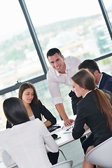 Image showing business people in a meeting at office