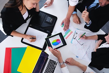 Image showing business people in a meeting at office