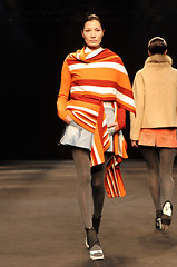 Image showing Asian model on the catwalk