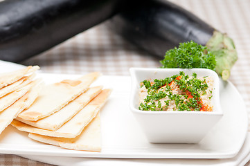 Image showing moutabal baba ghanoush eggplant dip