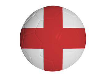 Image showing English flag on football