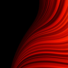 Image showing Red smooth twist light lines. EPS 10