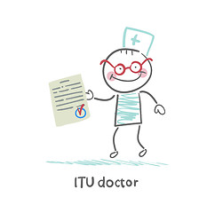 Image showing ITU doctor the document