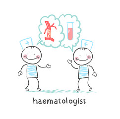 Image showing haematologist thinks of blood