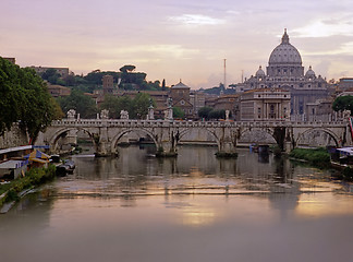 Image showing River Tiber, Rome