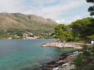 Image showing Cavtat northwest shore, august 2013, Croatia