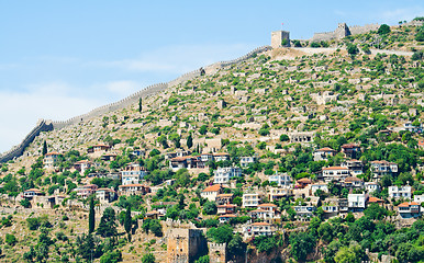 Image showing Turkish fortress in Alanya