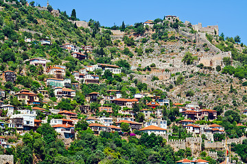 Image showing Turkish houses in Alanya