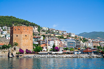 Image showing Fortress tower in Alanya