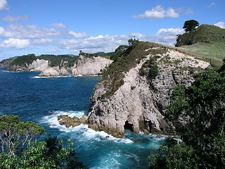 Image showing Coastal cliffs