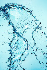 Image showing Water splash background