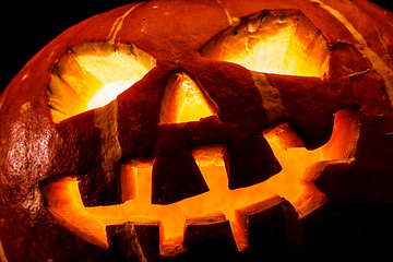 Image showing Halloween - old jack-o-lantern