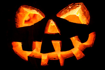Image showing Halloween - old jack-o-lantern