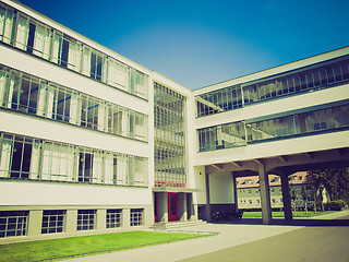 Image showing Retro look Bauhaus Dessau