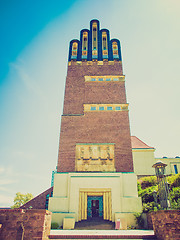 Image showing Retro look Wedding Tower in Darmstadt