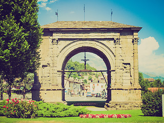 Image showing Retro look Arch of August Aosta