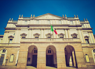 Image showing Retro look Teatro alla Scala, Milan