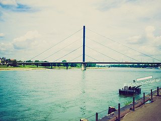 Image showing Retro look River Rhein