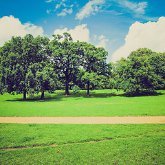 Image showing Vintage look Kensington gardens London