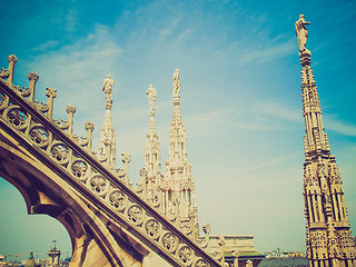 Image showing Retro look Duomo, Milan
