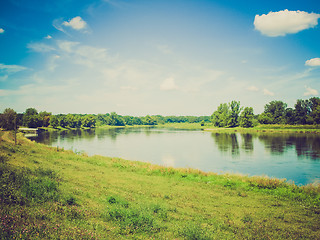 Image showing Retro look River Elbe