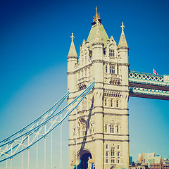 Image showing Vintage look Tower Bridge London