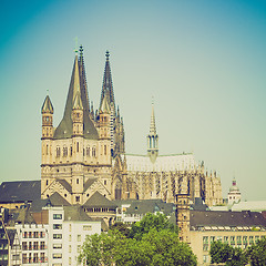 Image showing Retro look Koeln panorama