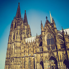 Image showing Retro look Koeln Dom