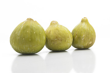 Image showing Fresh Green figs isolated 