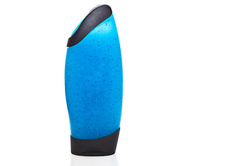 Image showing Blue shower gel bottle