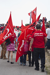 Image showing Portella della ginestra 1 May day 2013