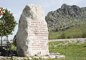 Image showing Portella della ginestra 1 May day 2013