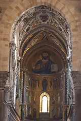 Image showing The Christ Pantokrator of cefalu, sicily