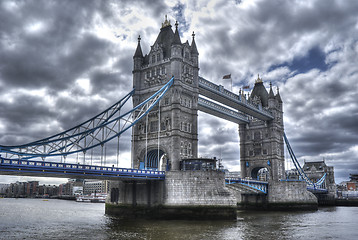 Image showing beautiful view of the tower bridge of London